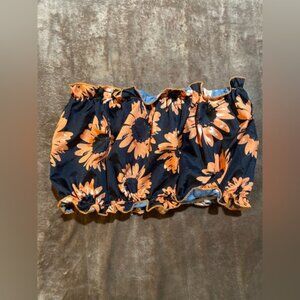 Shein • sunflower • tube top • size small